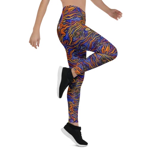 Mantegna Swirl on a Leggings
