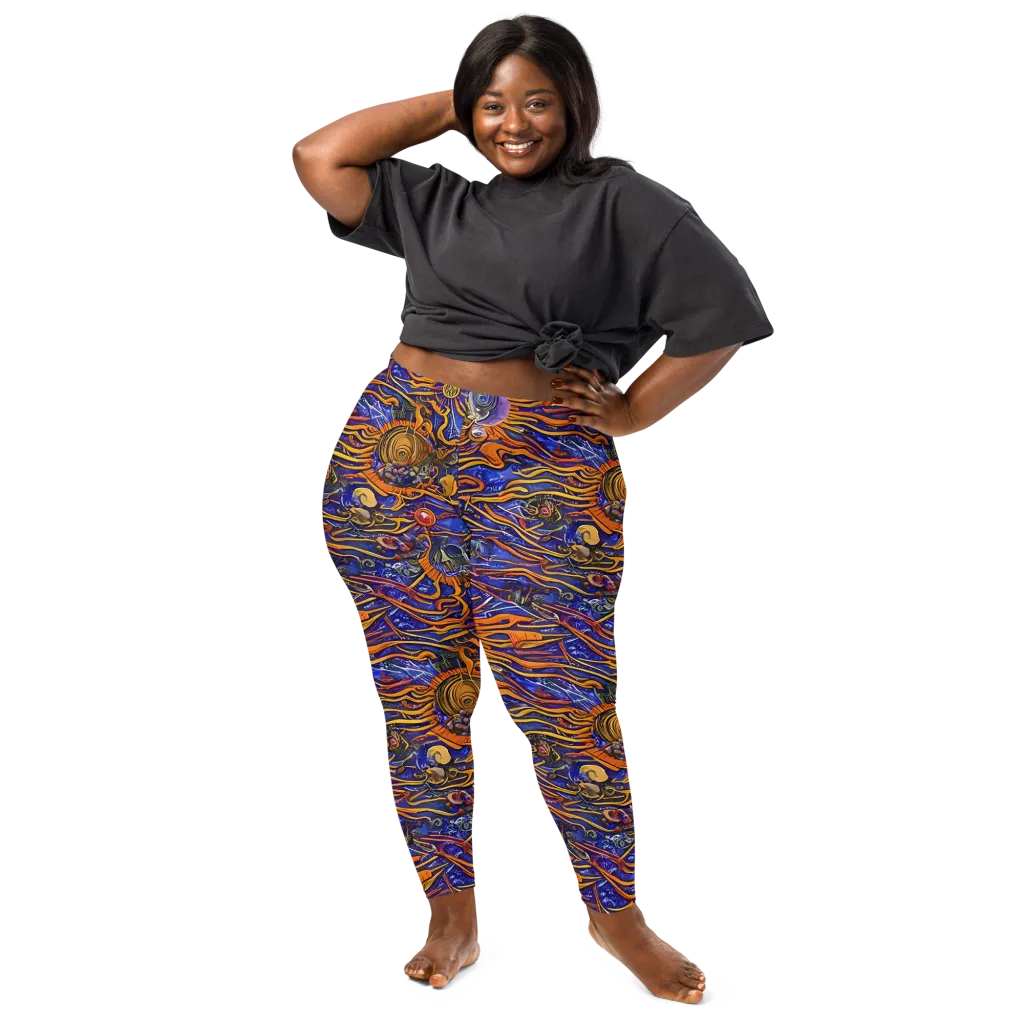 Mantegna Swirl on Leggings — Front