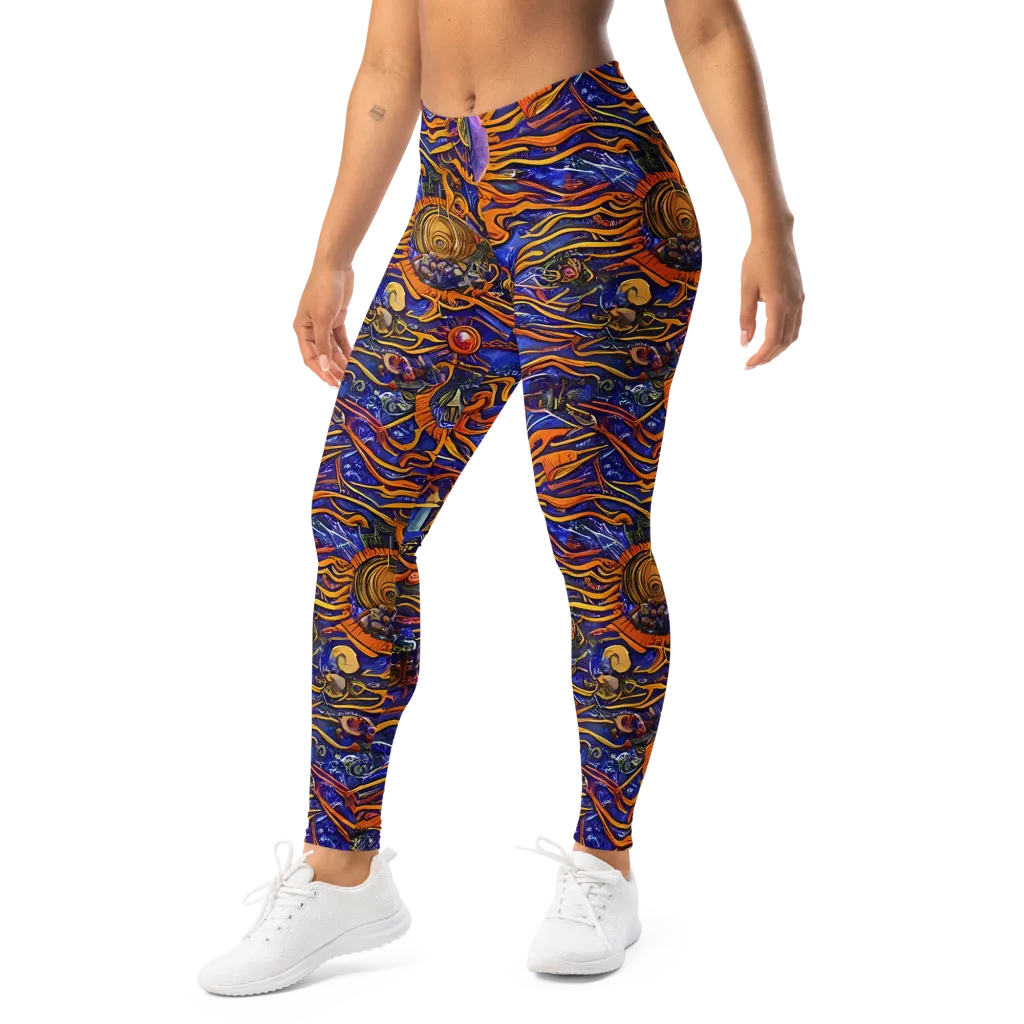 Mantegna Swirl on Leggings — Left Front