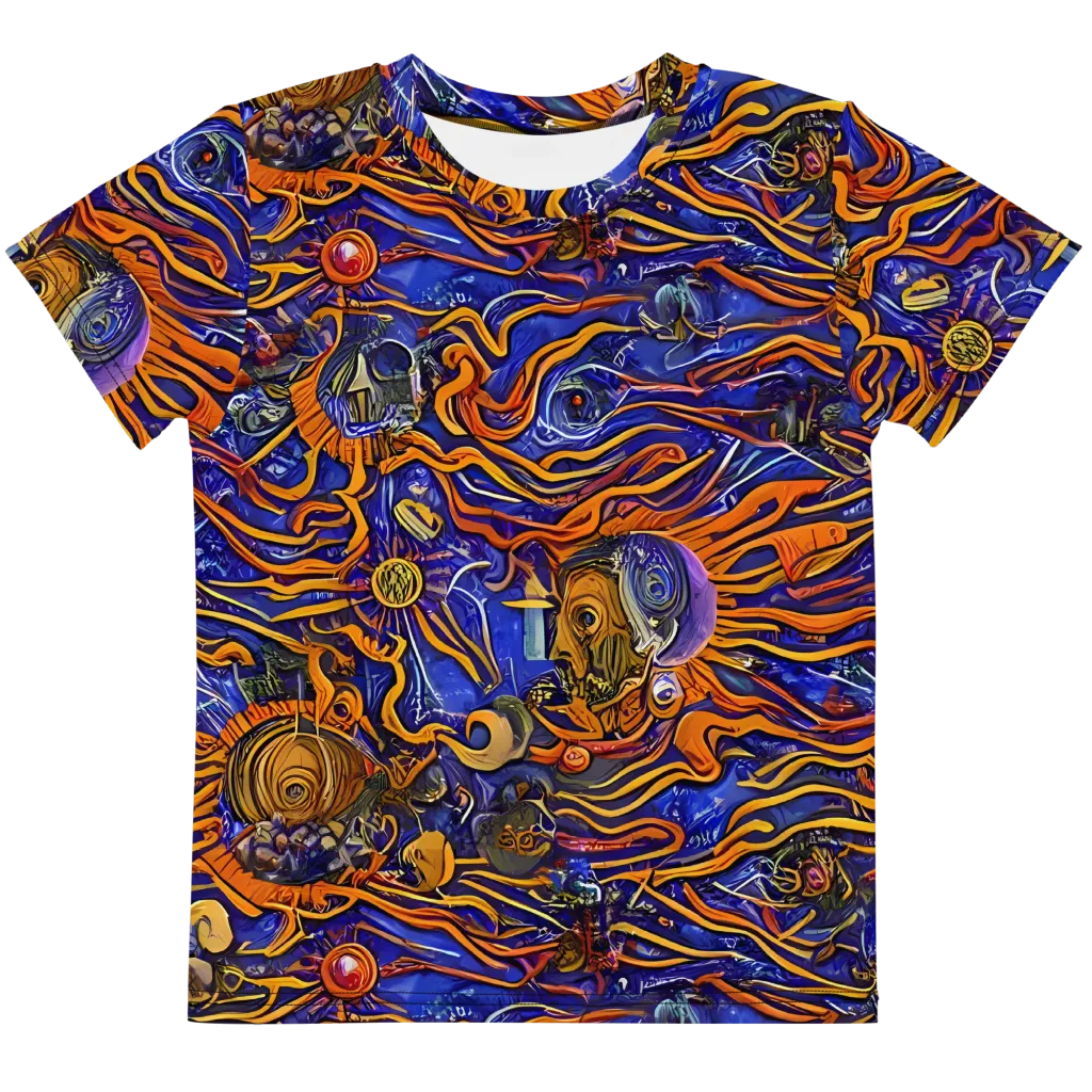 Mantegna Swirl on Kids Crew Neck T-Shirt — Front
