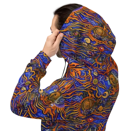 Mantegna Swirl on a Hoodie