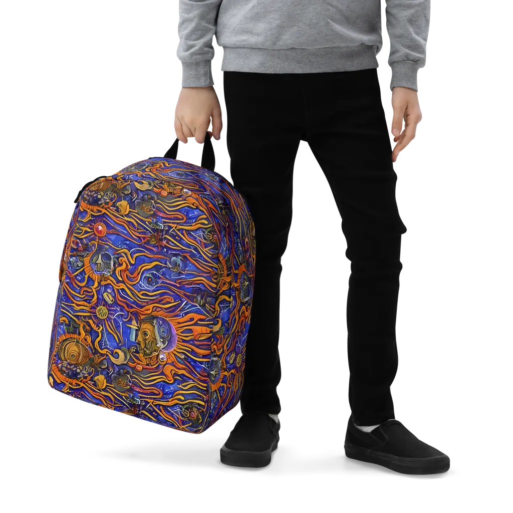 Mantegna Swirl on Minimalist Backpack — Zoomed-in