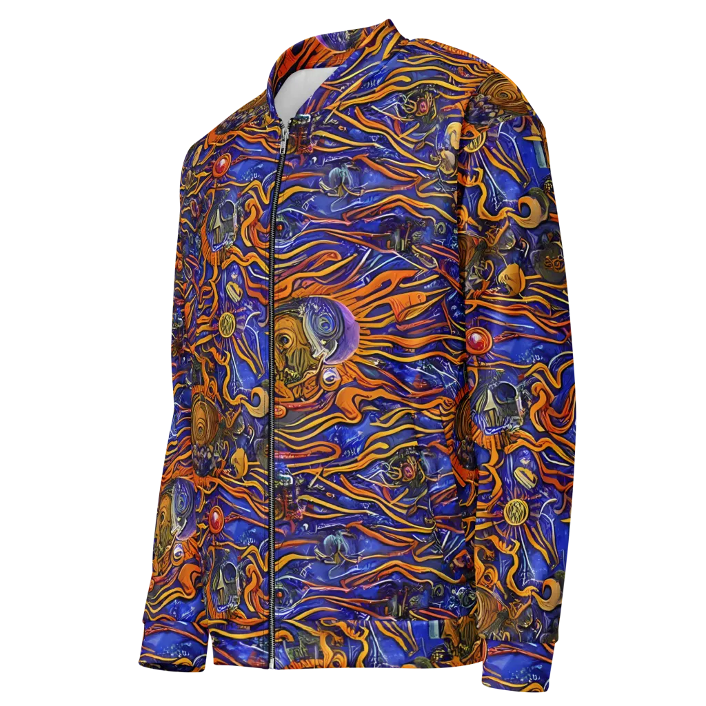 Mantegna Swirl on Bomber Jacket — Left Front