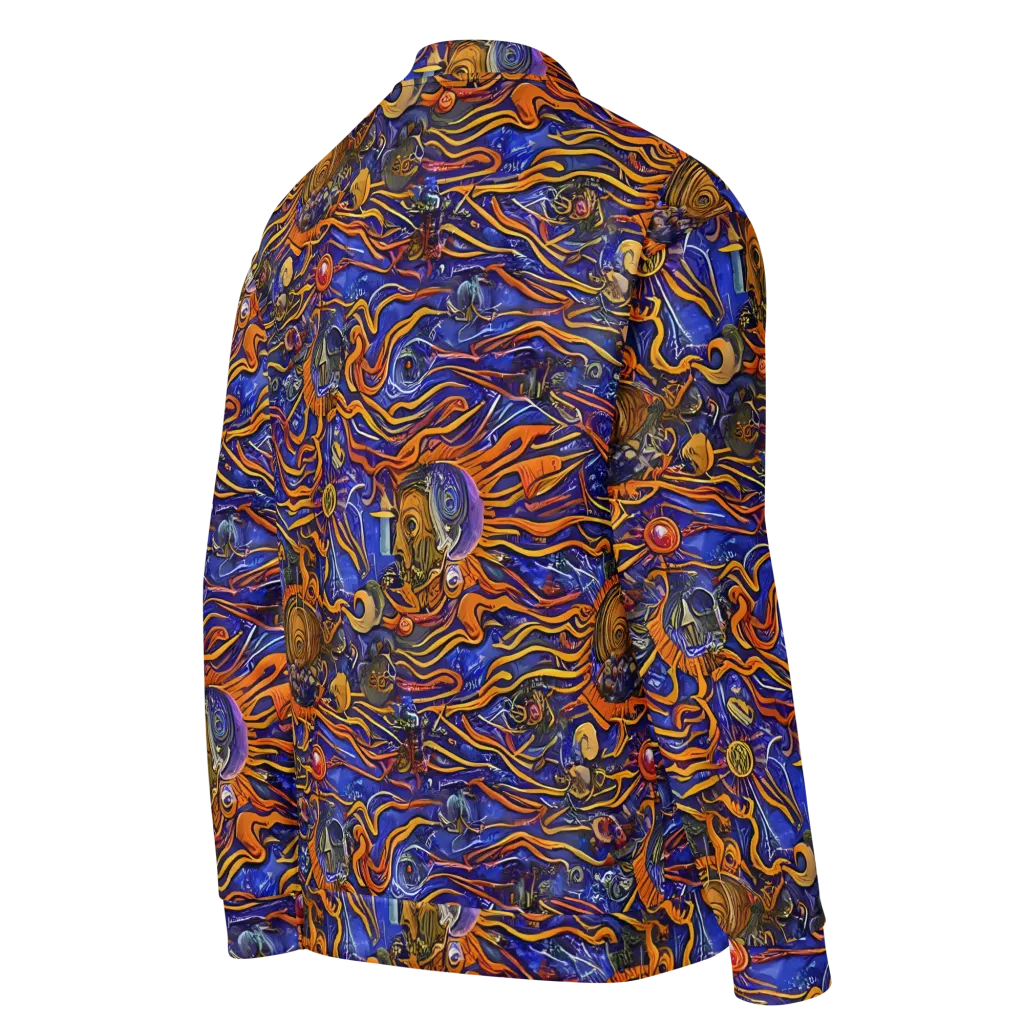 Mantegna Swirl on Bomber Jacket — Right Back