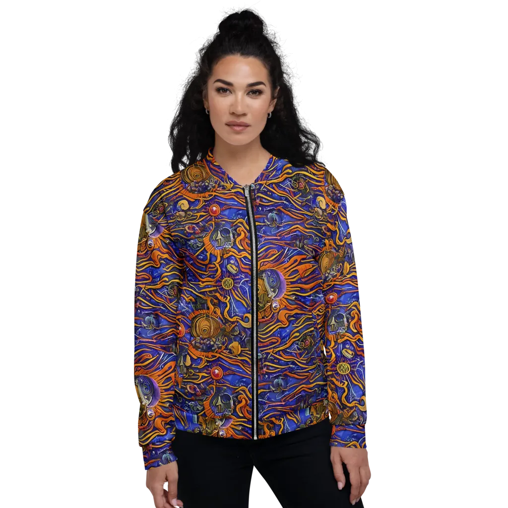 Mantegna Swirl on Bomber Jacket — Front