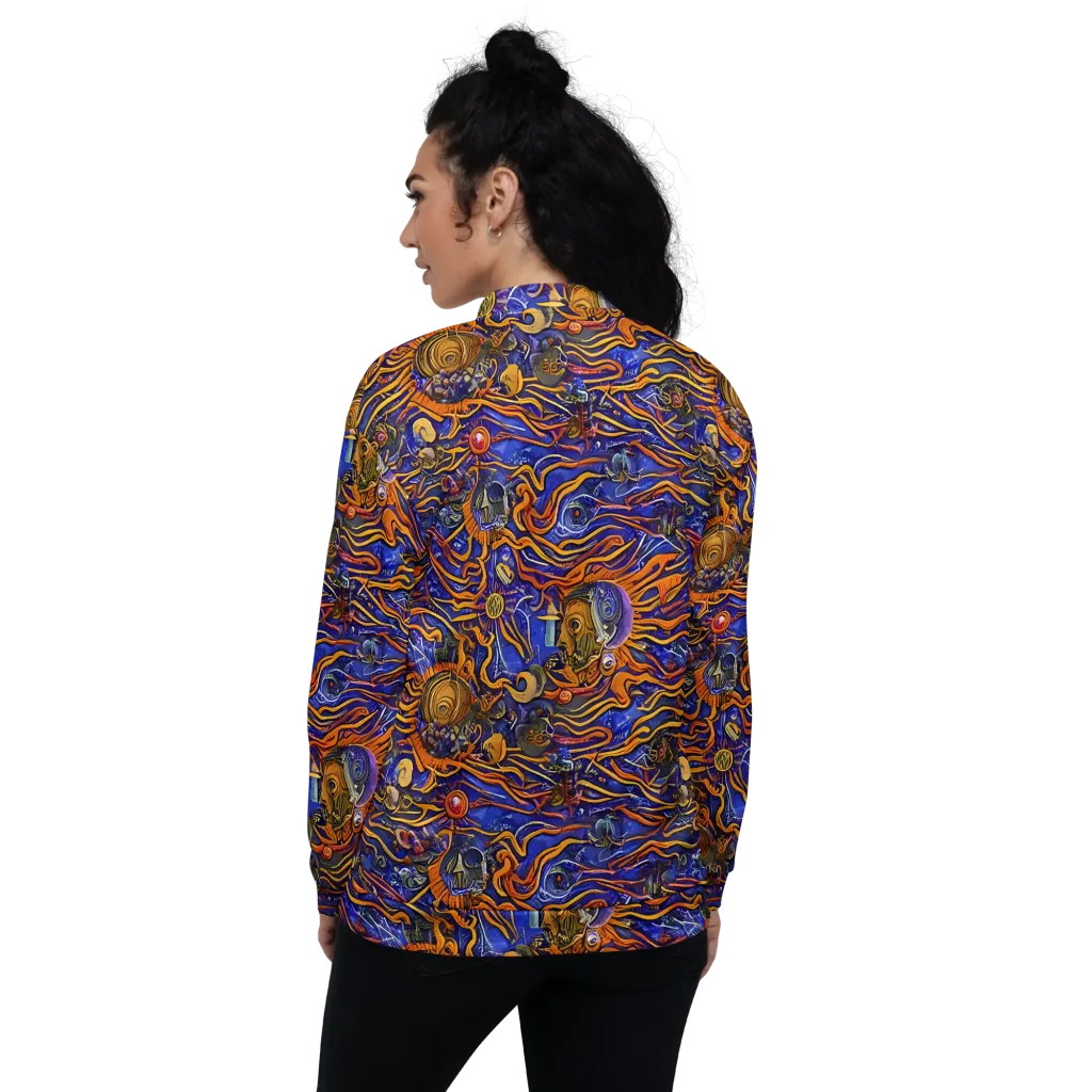 Mantegna Swirl on Bomber Jacket — Back