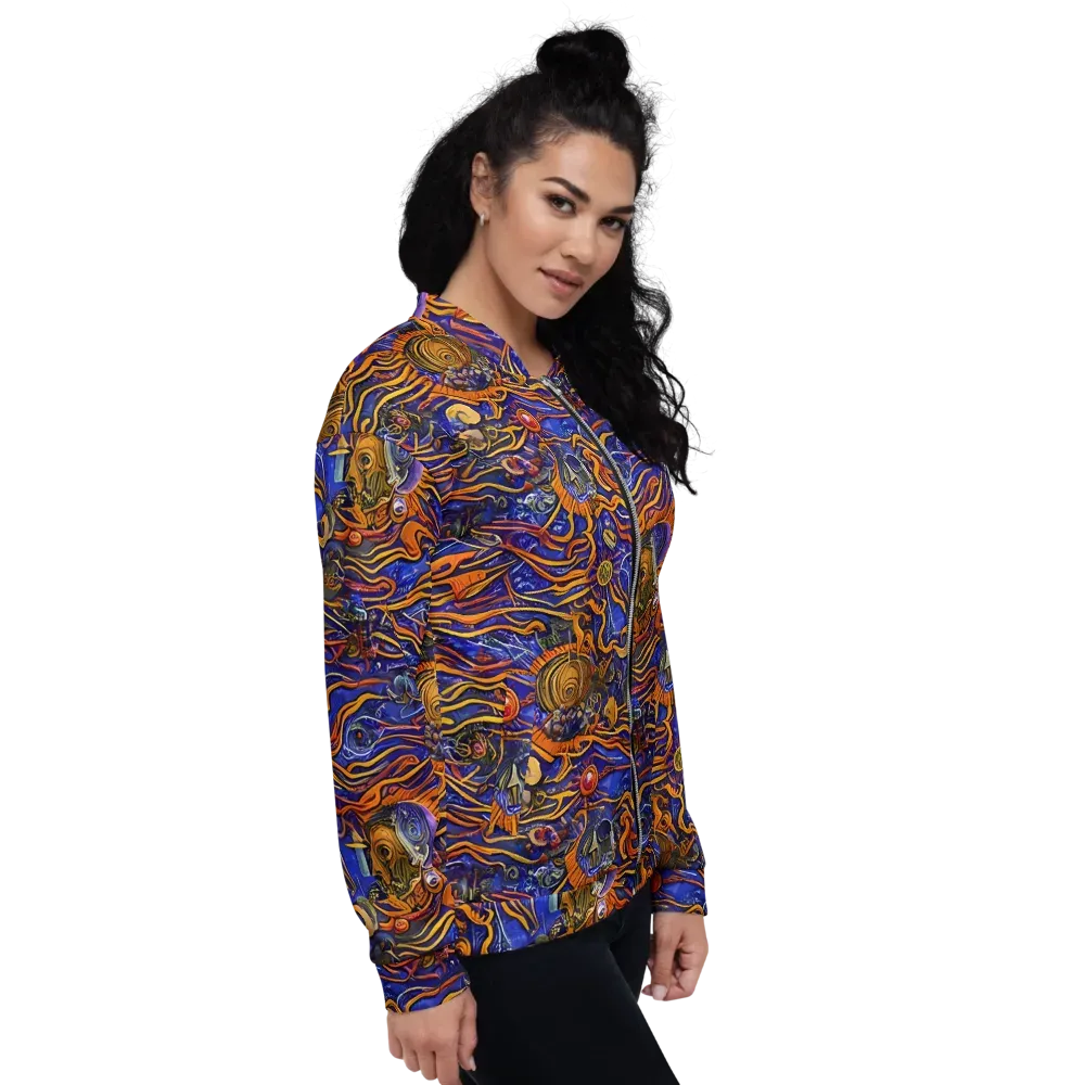 Mantegna Swirl on Bomber Jacket — Right