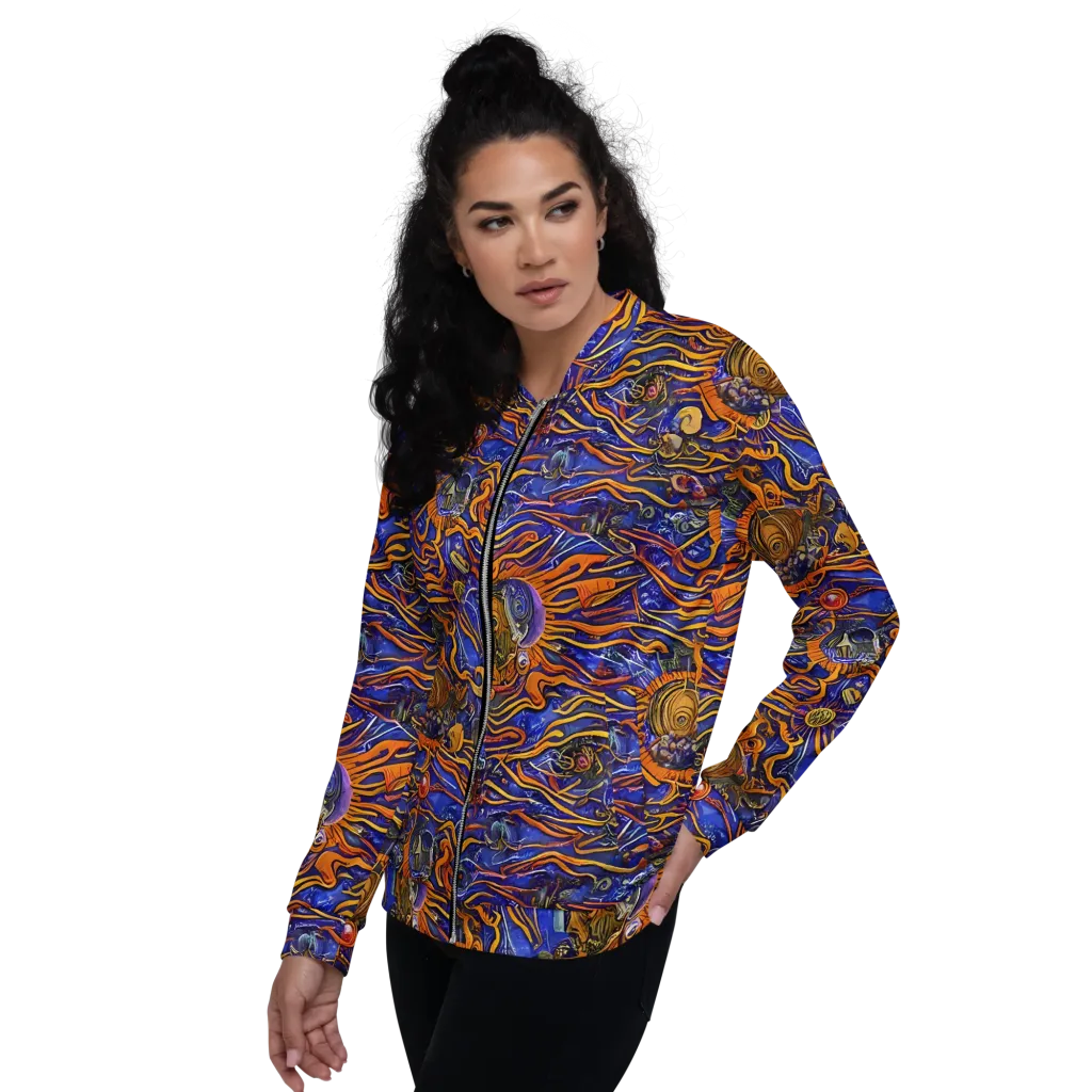 Mantegna Swirl on Bomber Jacket — Left