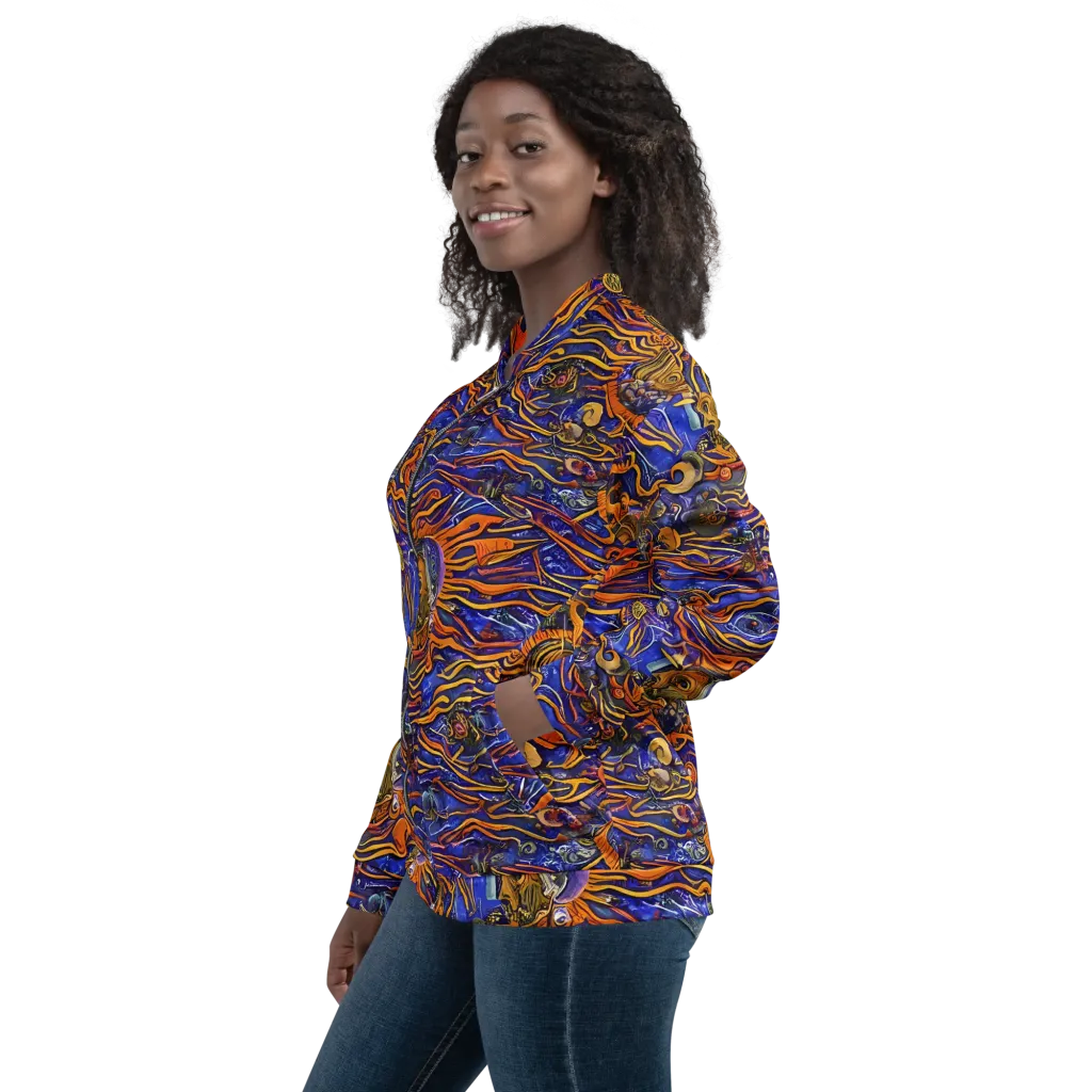 Mantegna Swirl on Bomber Jacket — Left