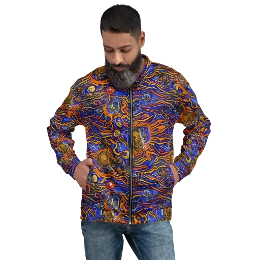 Mantegna Swirl on a Bomber Jacket