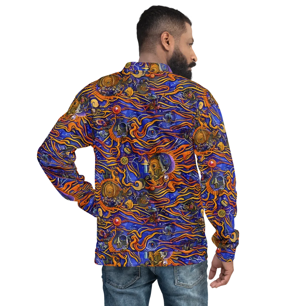 Mantegna Swirl on Bomber Jacket — Back