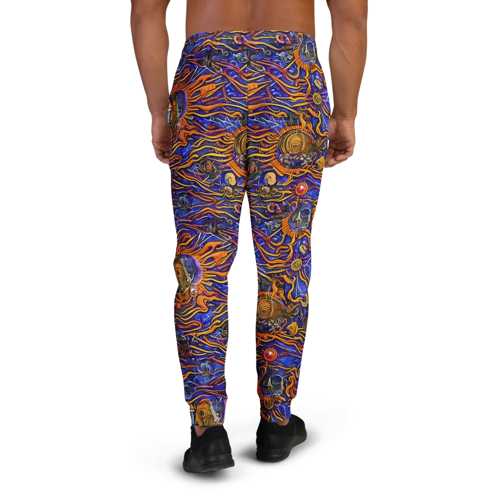 Mantegna Swirl on Men's Joggers — Back