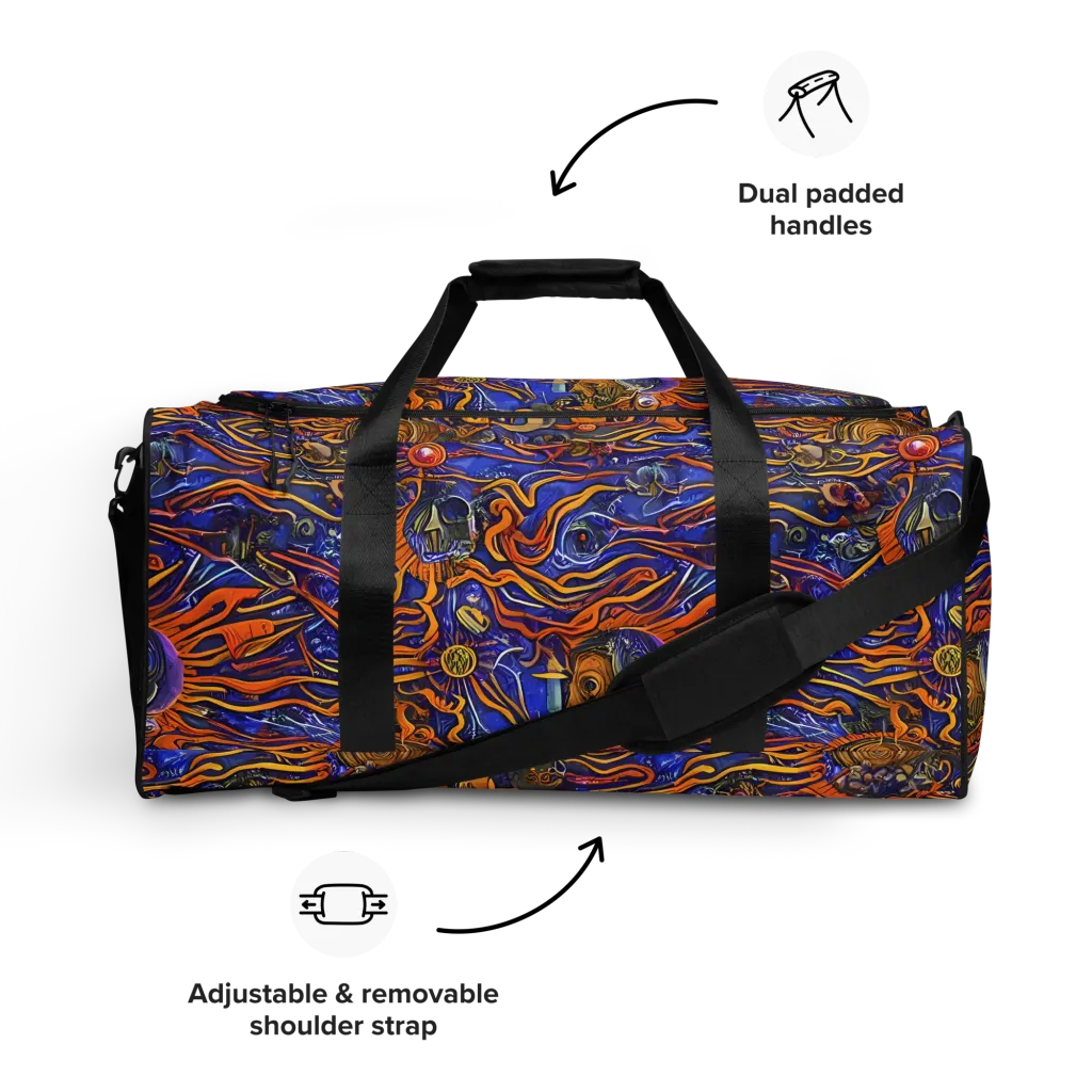 Mantegna Swirl on Duffle Bag — Front