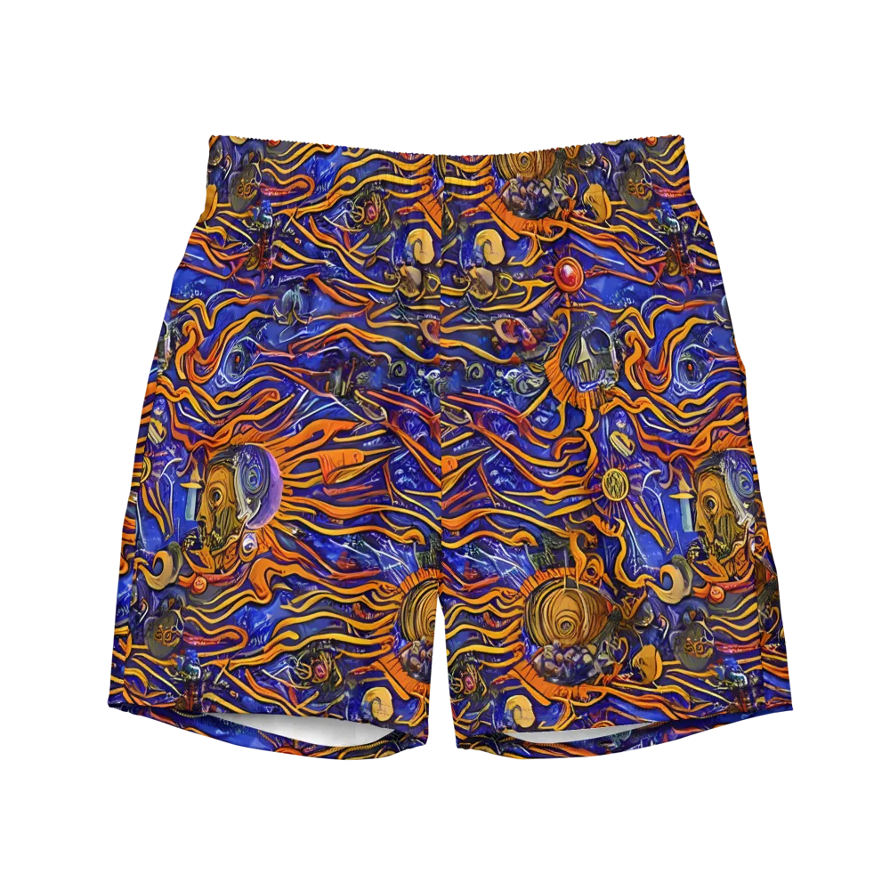 Mantegna Swirl on Swim Trunks — Front