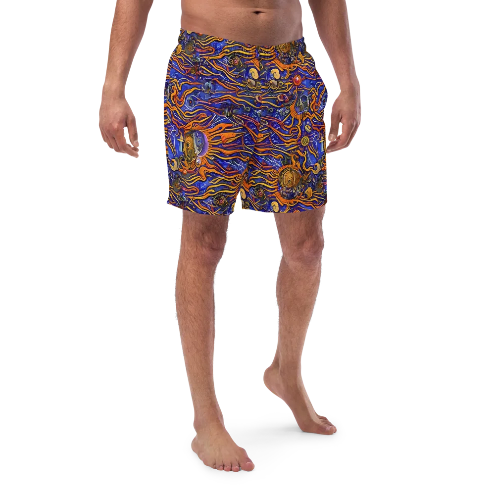 Mantegna Swirl on Swim Trunks — Front