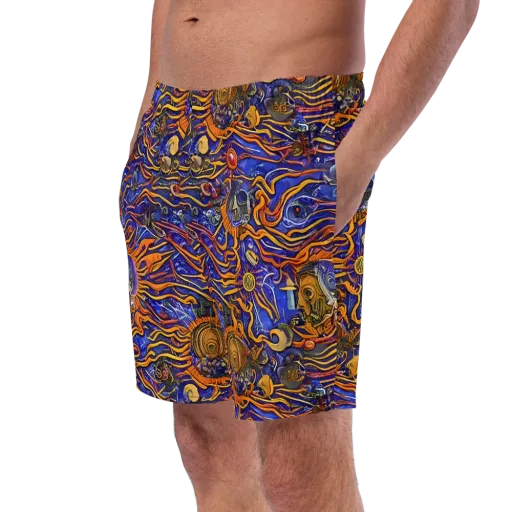 Mantegna Swirl on a Swim Trunks
