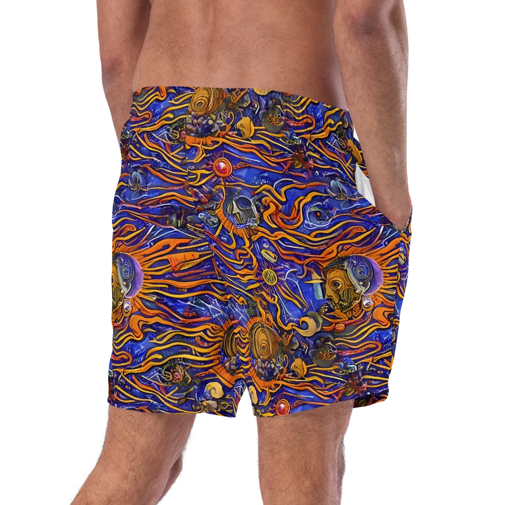 Mantegna Swirl on Swim Trunks — Right Back