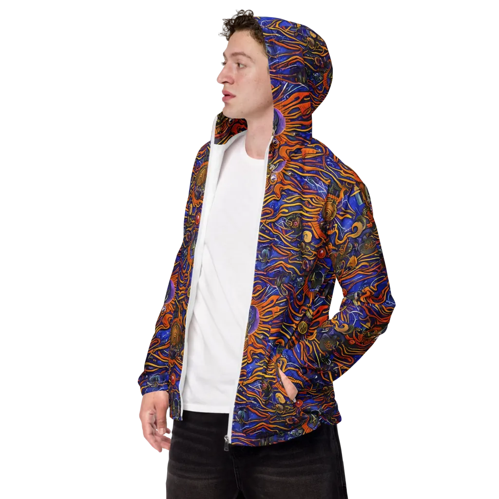 Mantegna Swirl on Men's Windbreaker — Left Front