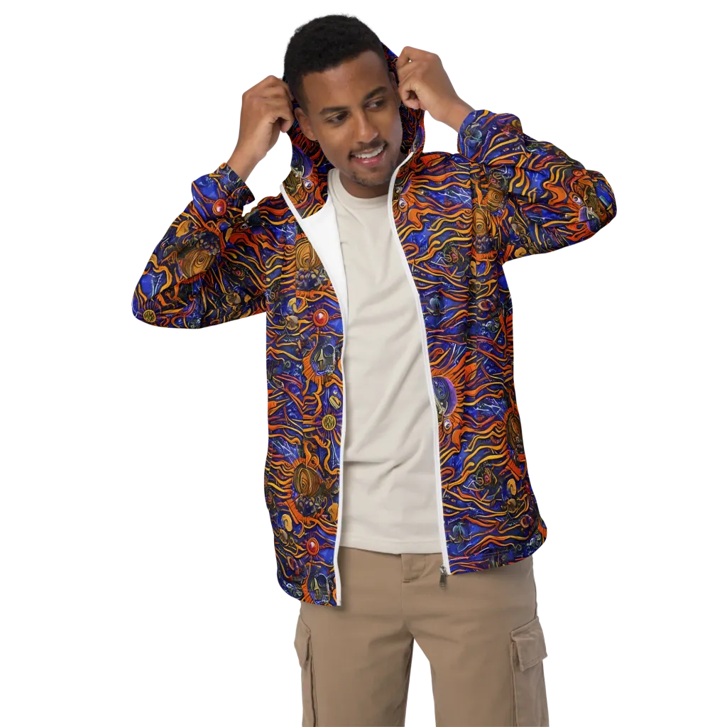 Mantegna Swirl on Men's Windbreaker — Front