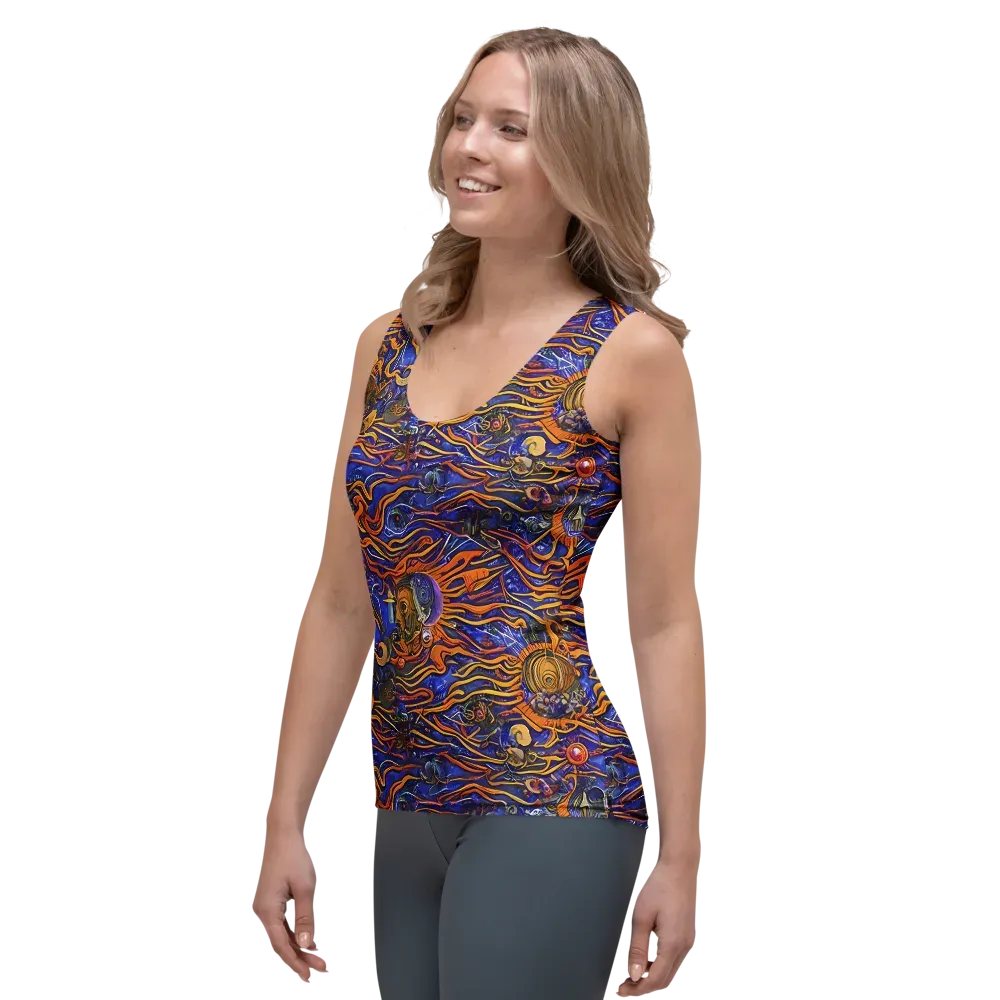 Mantegna Swirl on Women's Tank Top — Left Front