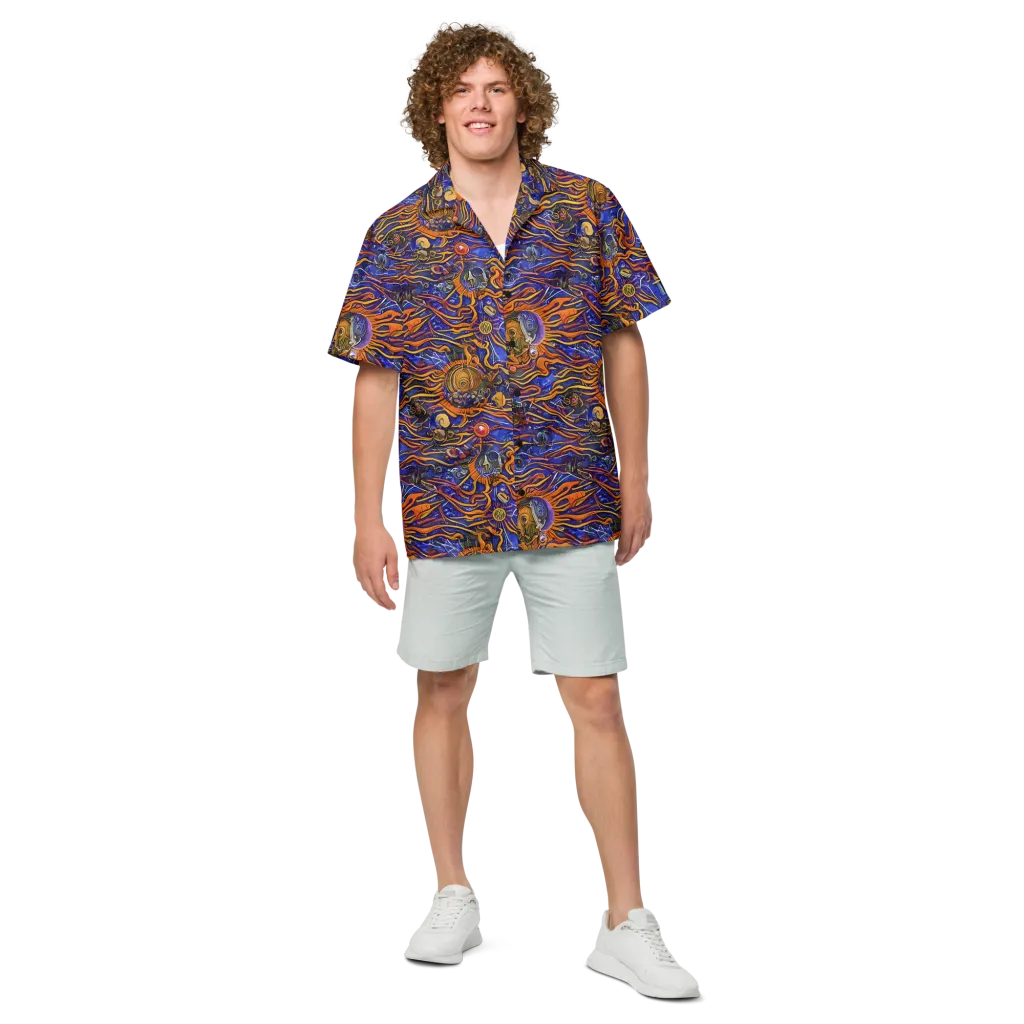 Mantegna Swirl on Button Shirt — Front