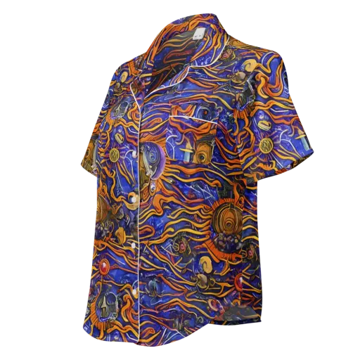 Mantegna Swirl on a Women's Short Sleeve Pajama Top