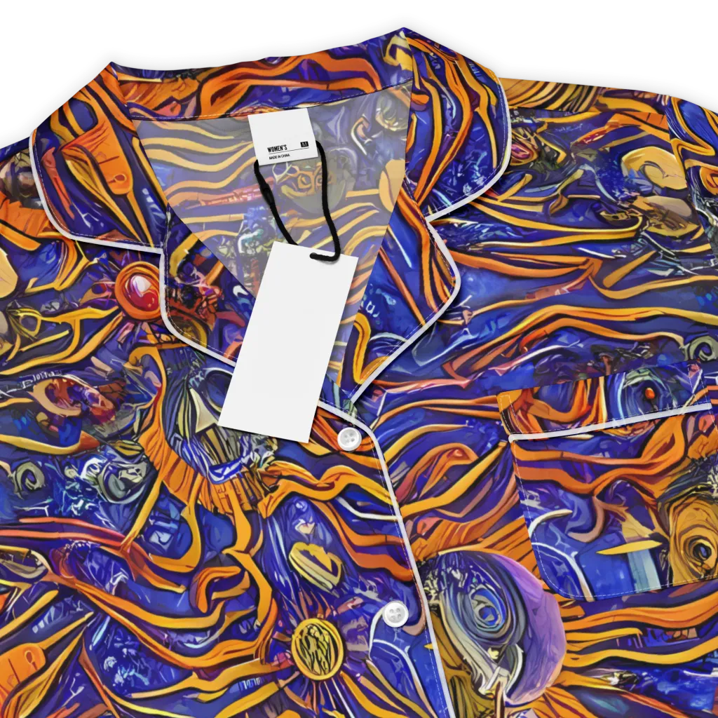 Mantegna Swirl on Women's Short Sleeve Pajama Top — Product details