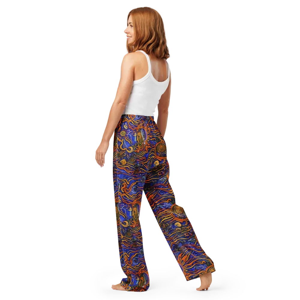 Mantegna Swirl on Women's Pajama Pants — Back