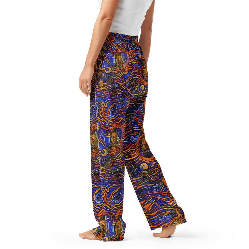 Mantegna Swirl on Women's Pajama Pants — Left