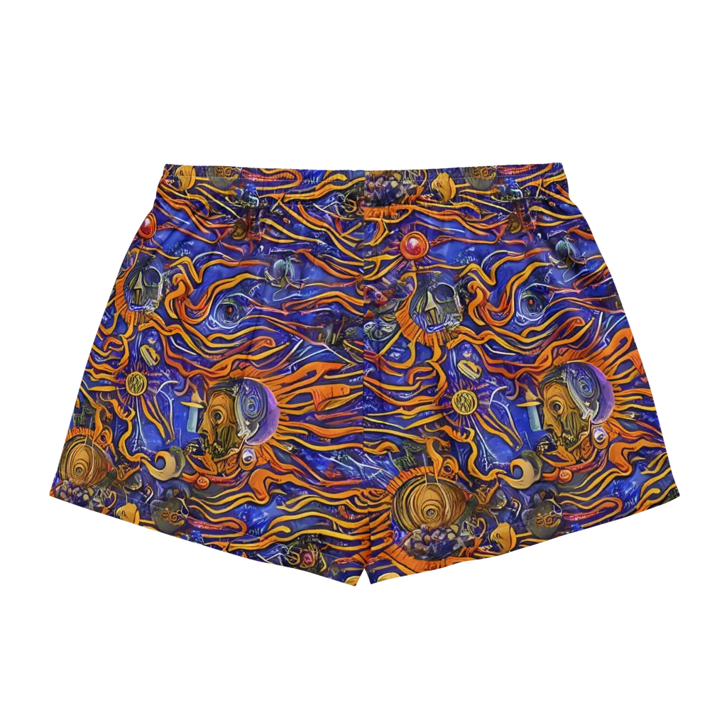 Mantegna Swirl on Women's Pajama Shorts — Back