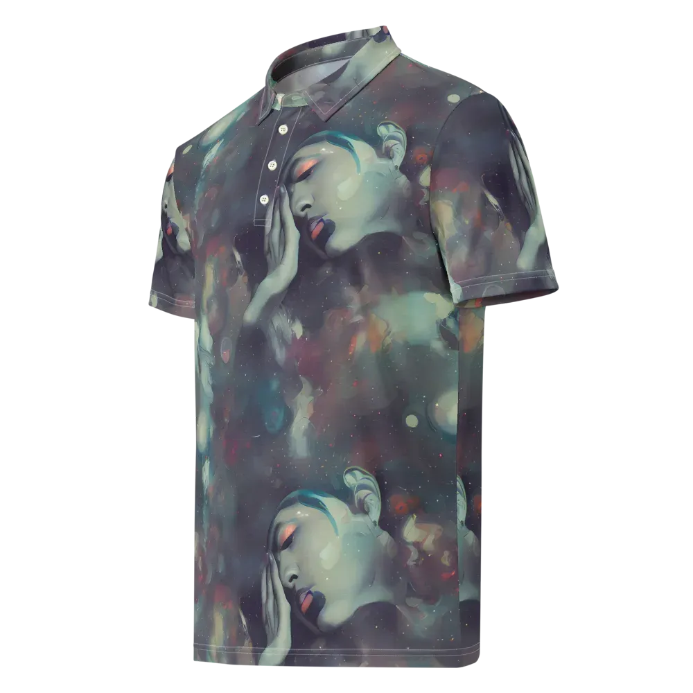 Vortex Veins on Men's Slim Fit Polo Shirt — Left Front