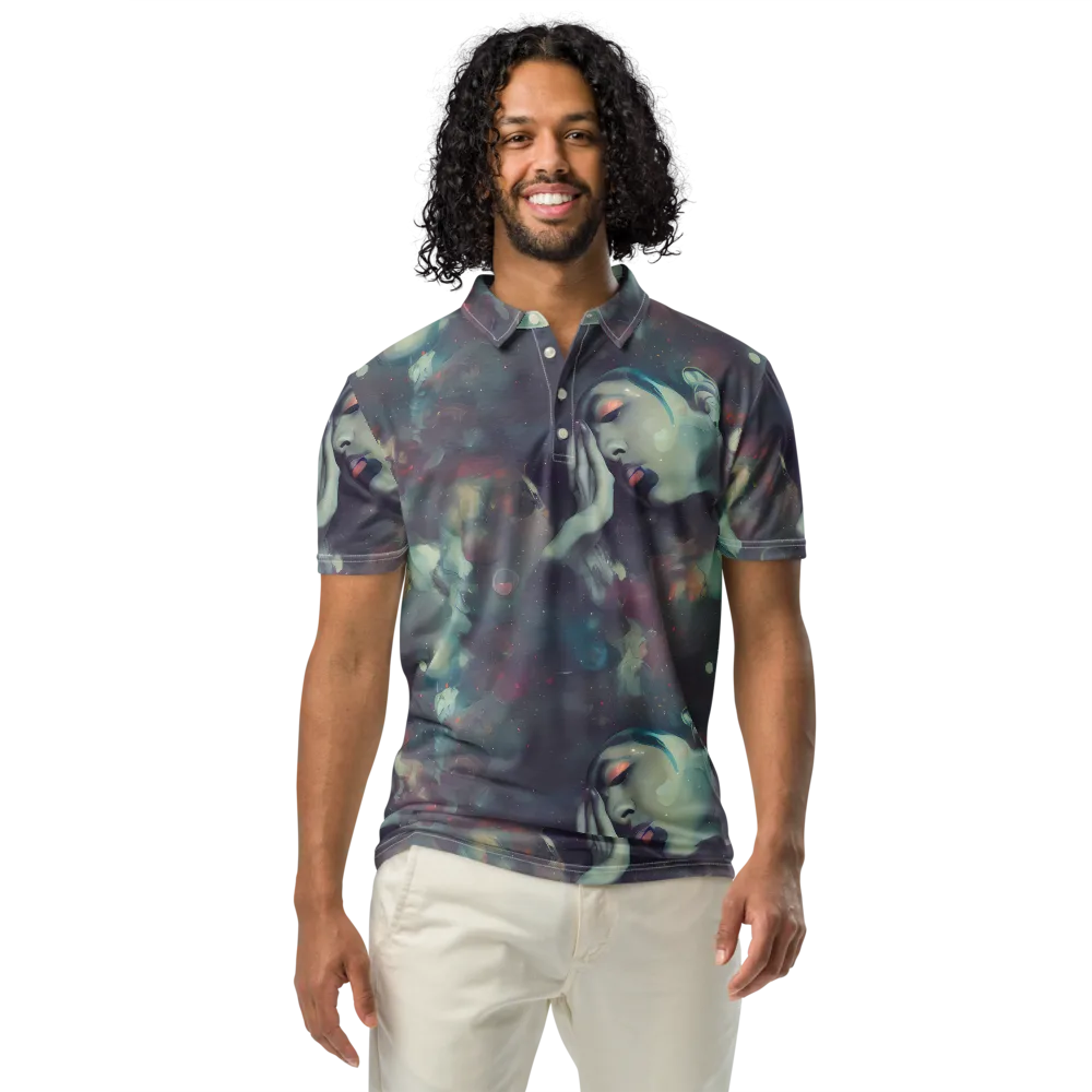 Vortex Veins on Men's Slim Fit Polo Shirt — Front