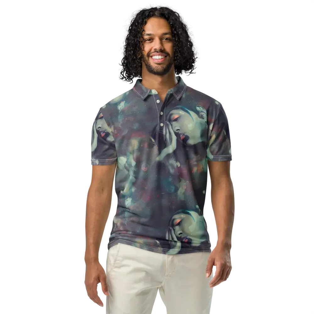 Vortex Veins on Men's Slim Fit Polo Shirt — Front