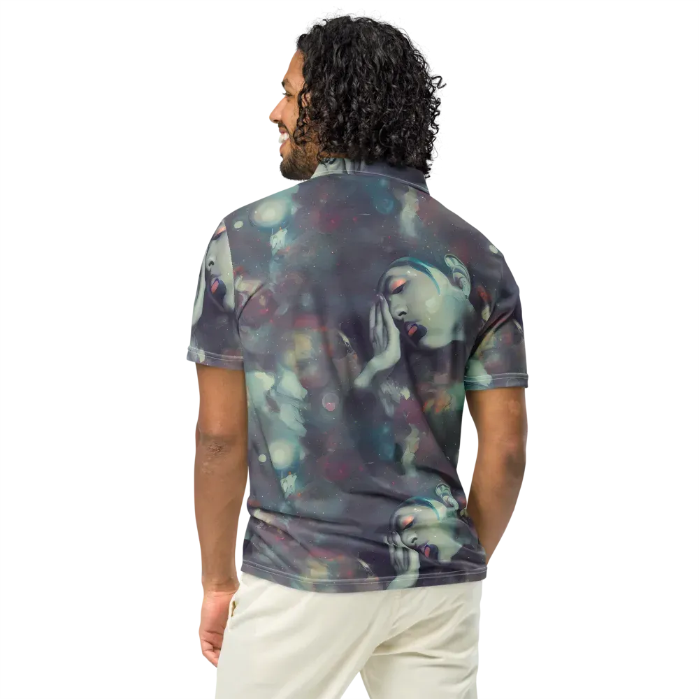 Vortex Veins on Men's Slim Fit Polo Shirt — Back