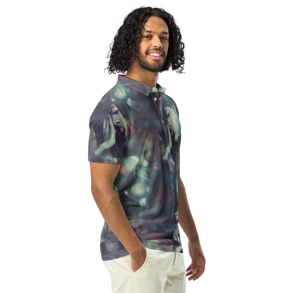 Vortex Veins on Men's Slim Fit Polo Shirt — Right Front