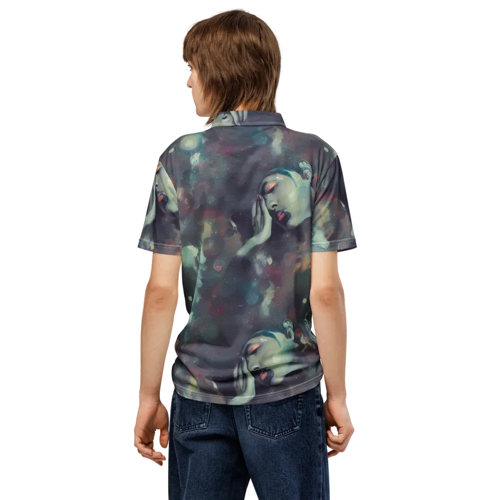 Vortex Veins on Men's Slim Fit Polo Shirt — Back