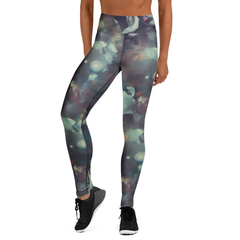 Vortex Veins on Yoga Leggings — Front