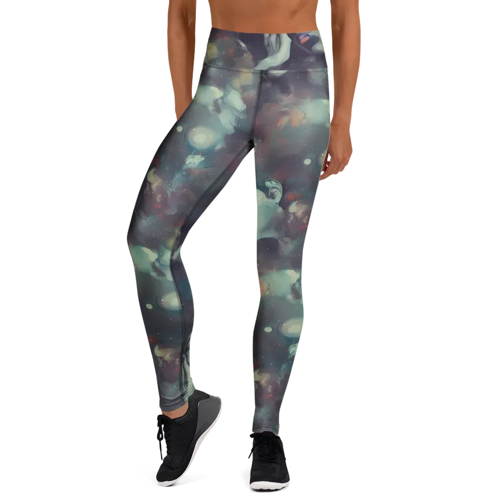 Vortex Veins on Yoga Leggings — Front