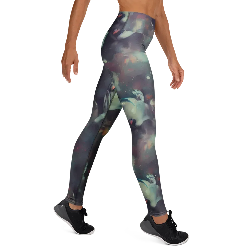 Vortex Veins on Yoga Leggings — Right