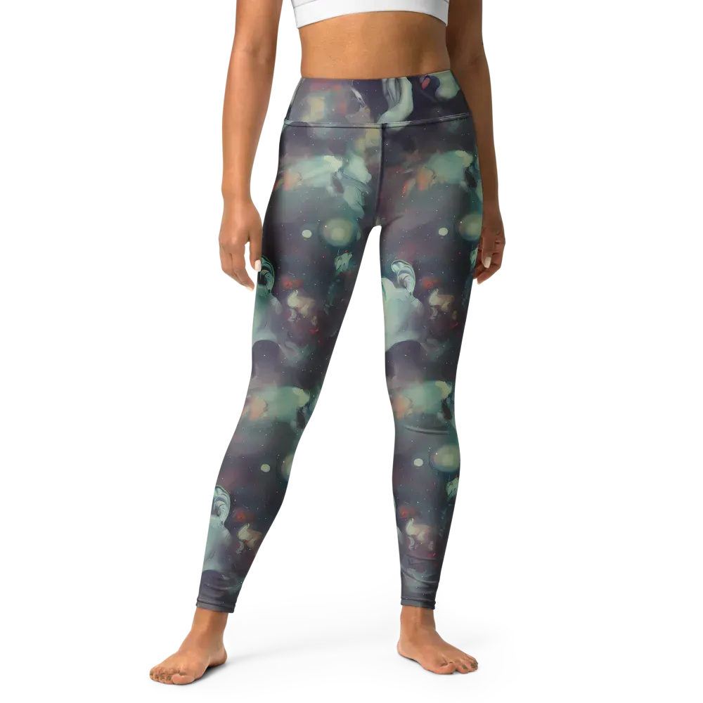 Vortex Veins on Yoga Leggings — Front