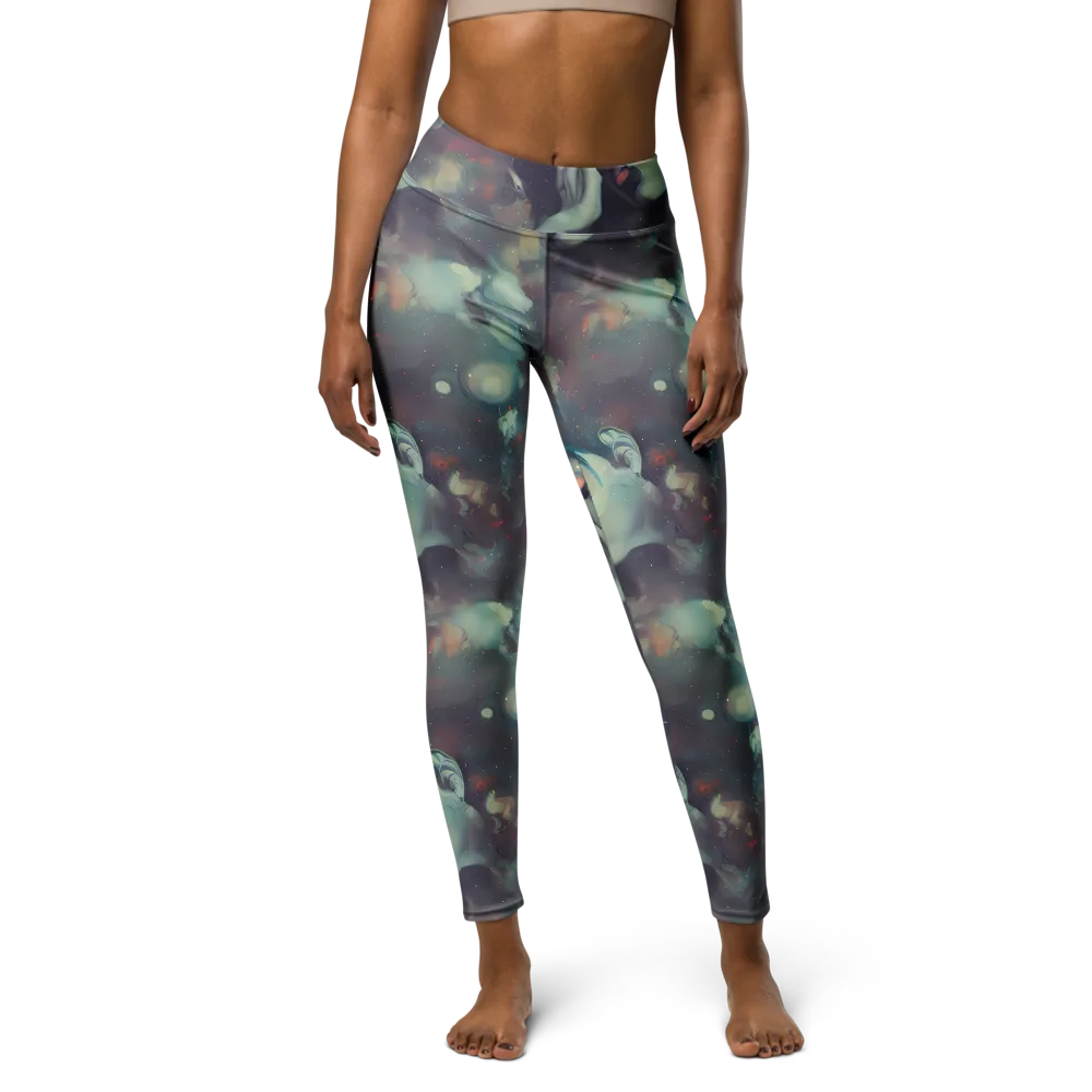Vortex Veins on Yoga Leggings — Front