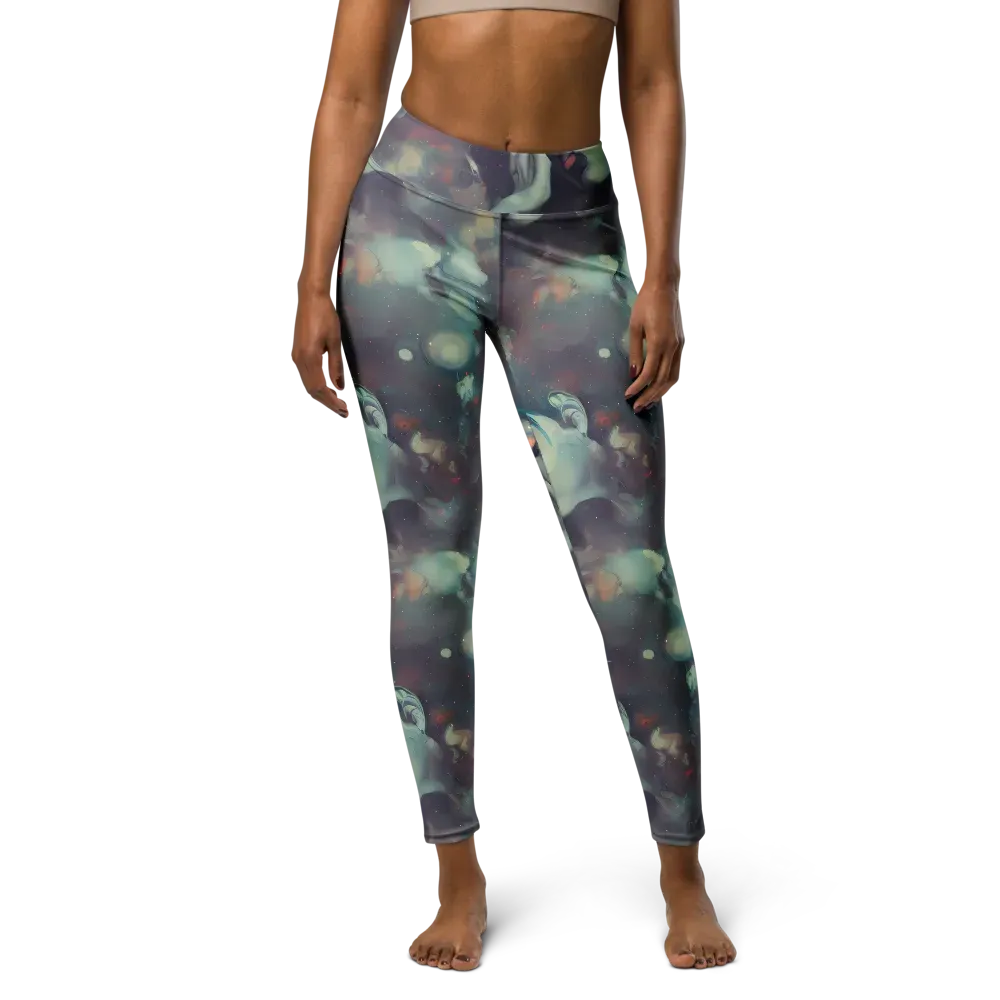 Vortex Veins on Yoga Leggings — Front