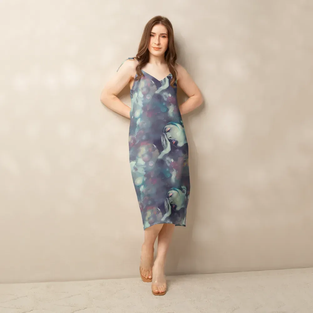 Vortex Veins on Slip Dress — Front