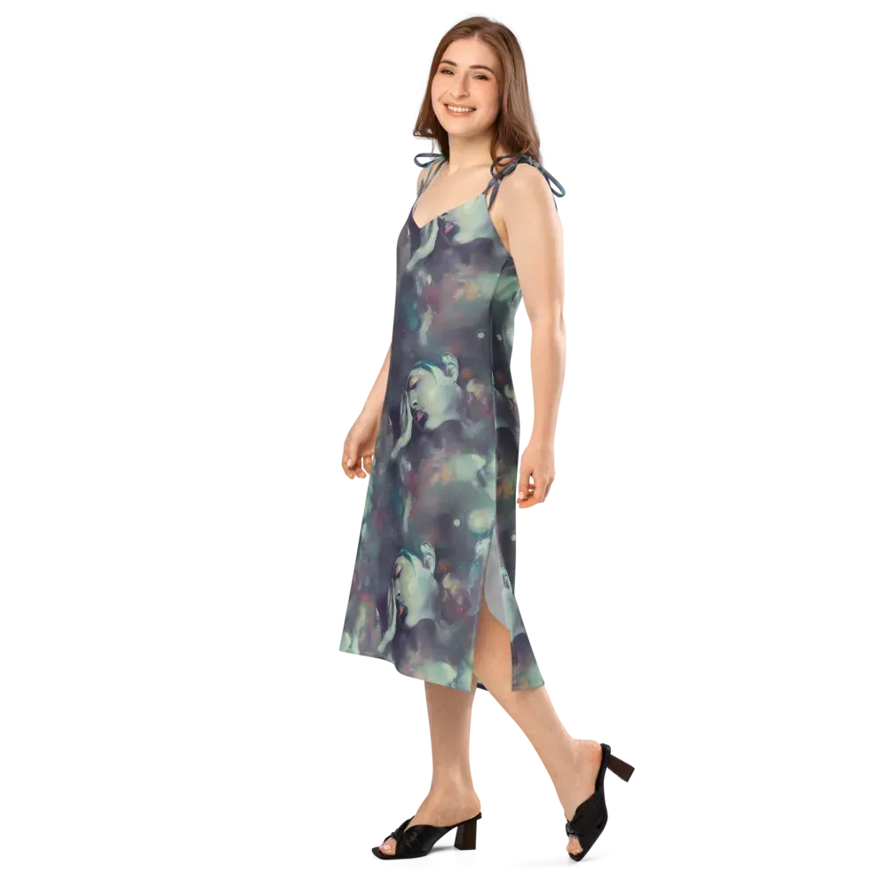 Vortex Veins on Slip Dress — Left Front