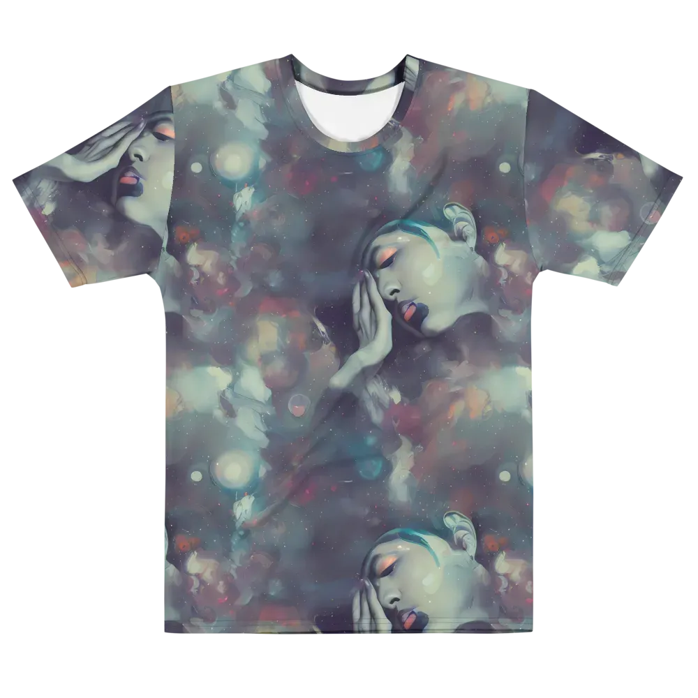 Vortex Veins on Men's Cotton Crew Neck T-Shirt — Front
