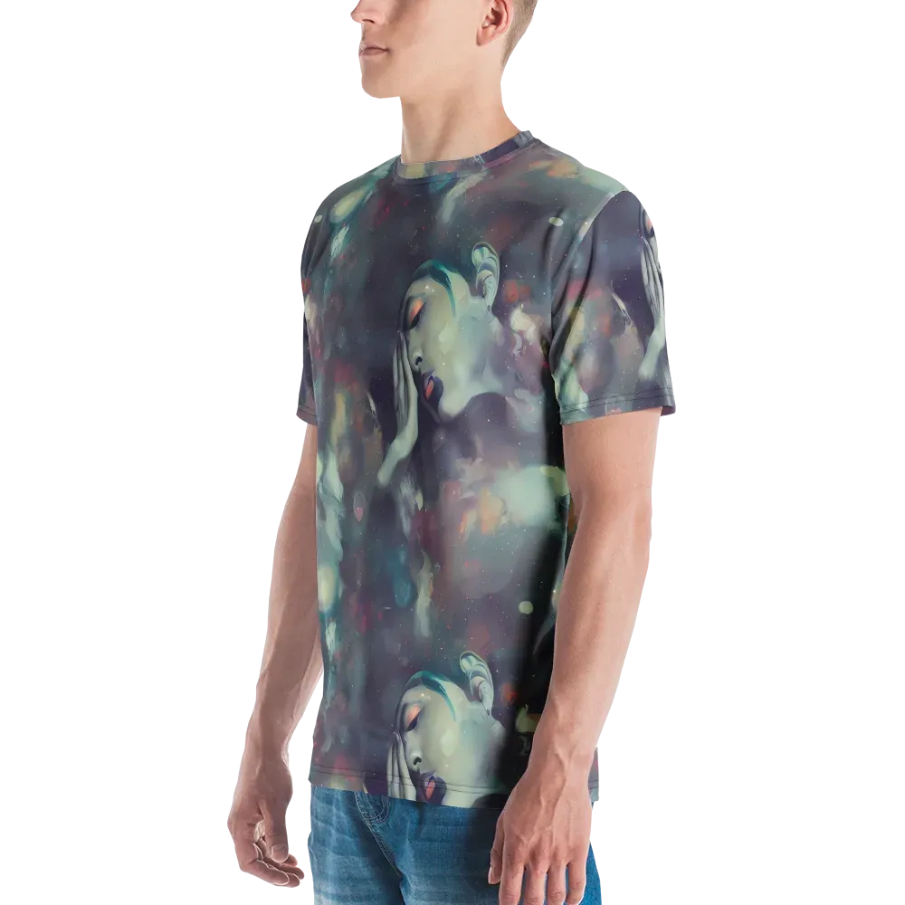Vortex Veins on Men's Crew Neck T-Shirt — Left