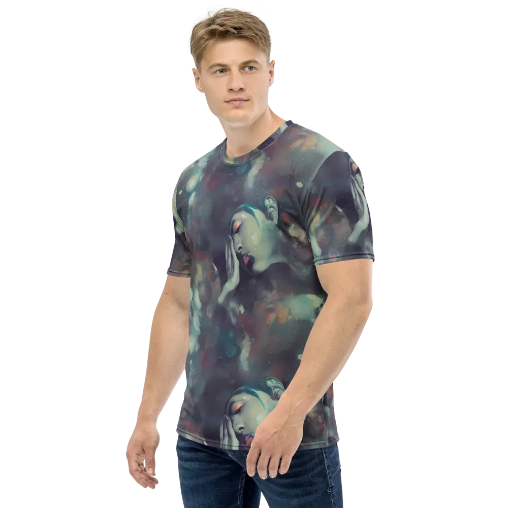 Vortex Veins on Men's Crew Neck T-Shirt — Left