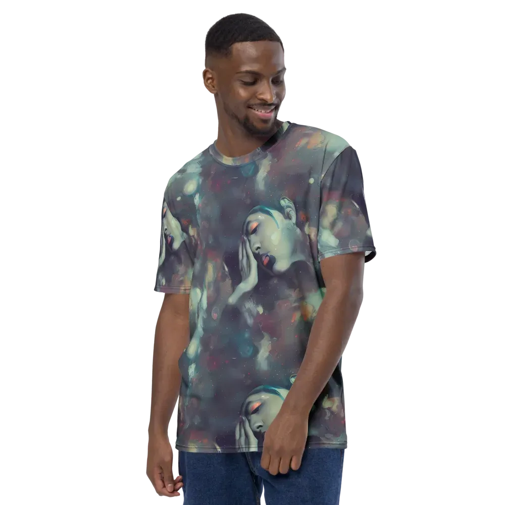 Vortex Veins on Men's Crew Neck T-Shirt — Left