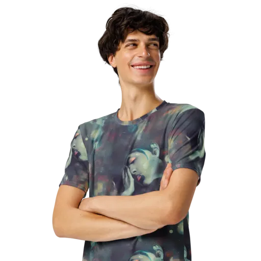 Vortex Veins on a Men's Crew Neck T-Shirt