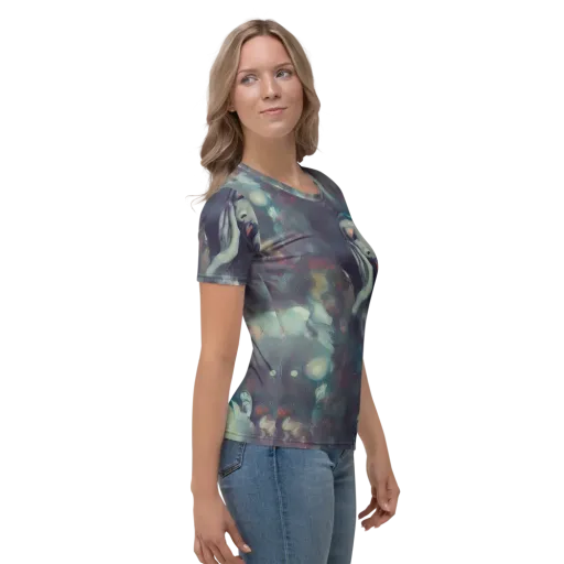 Vortex Veins on a Women's Crew Neck T-Shirt